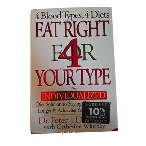 Eat right for your type by Dr. Peter J. D'Adamo - Putnam books - isbn 039914255x